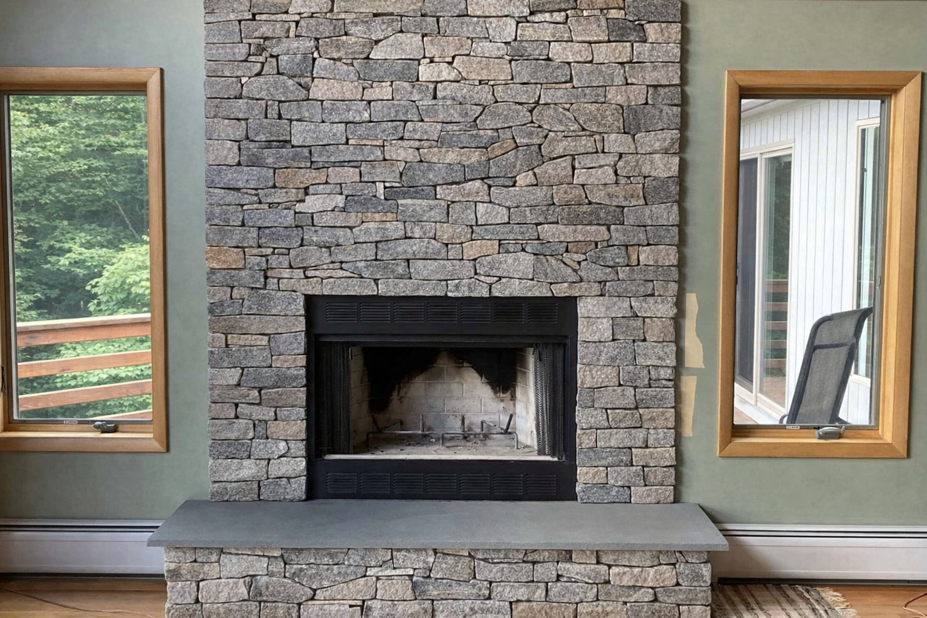 Fireplace installation