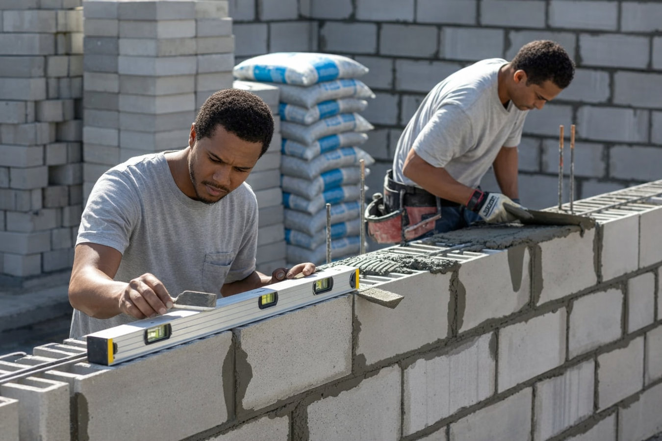 Foundation Block Wall Installation in Bellingham, WA